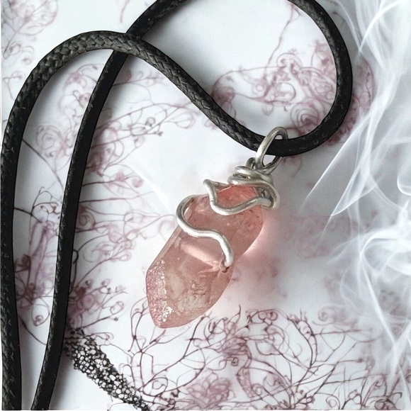 5 For $25💫Cotton Candy Quartz Pendant Necklace - Picture 1 of 5